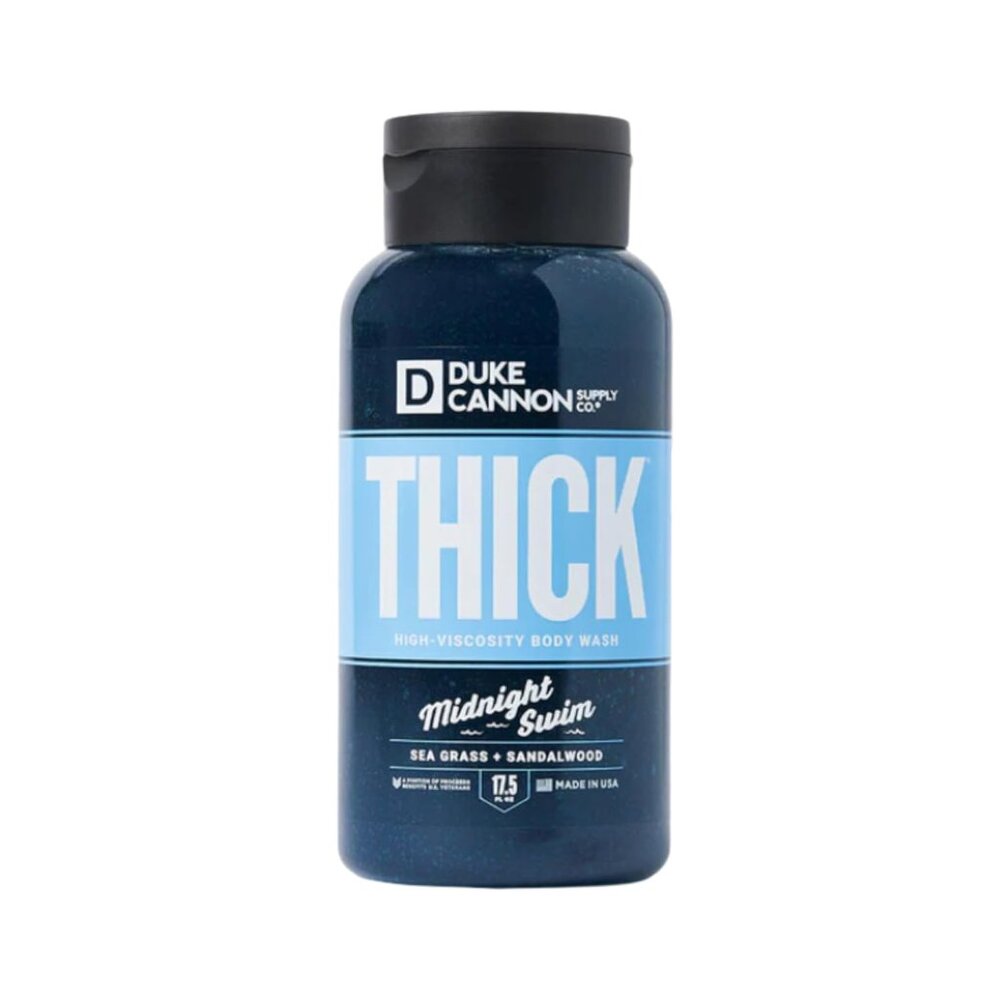 NEW Duke Cannon Thick Body Wash Midnight Swim Sea Grass & Sandalwood Scent 17.5